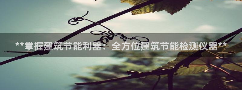 e尊官网：**掌握建筑节能利器：全方位建筑节能检测仪器**