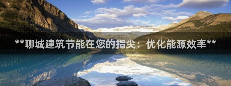 e尊国际平台：**聊城建筑节能在您的指尖：优化能源效率**