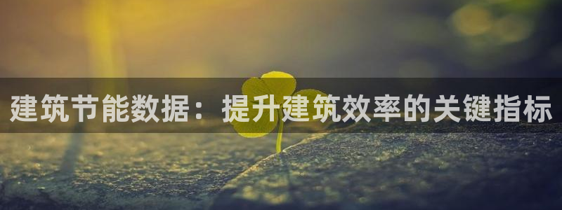 e尊国际娱乐官网地址：建筑节能数据：提升建筑效率的关键指标