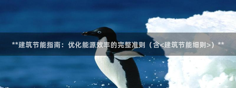 e尊国际客户端下载：**建筑节能指南：优化能源效率的完整准则（含<建筑节能细则>）**