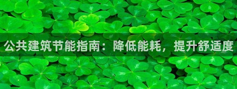 e尊国际-可可计划：公共建筑节能指南：降低能耗，提升舒适度