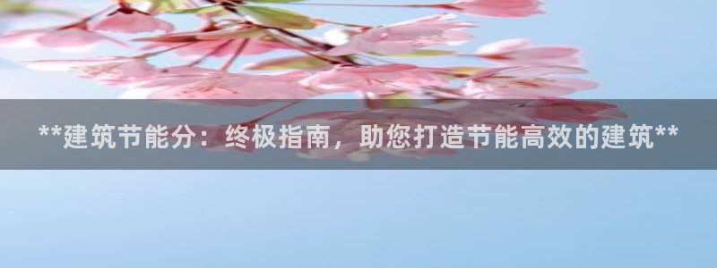 E尊国际网站：**建筑节能分：终极指南，助您打造节能高效的建筑**