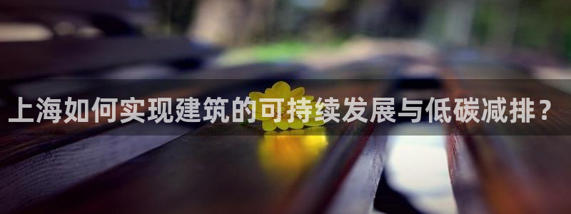 e尊国际客户端：上海如何实现建筑的可持续发展与低碳减排？
